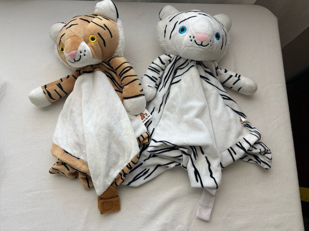 Lot 2 Love By Emi Baby Music Lovey Tiger Lullaby Orange White Noise Plush READ